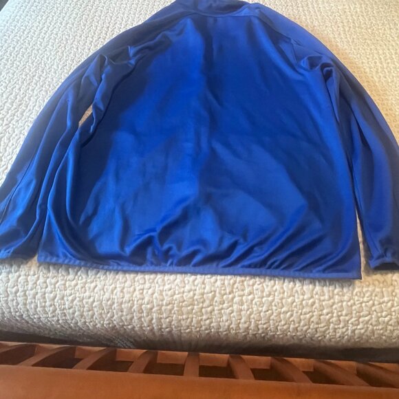 Men's Nike Dri Fit Full Zip Warm Up Shirt/Jacket- Sz Large- Electric Blue Color - Picture 5 of 7